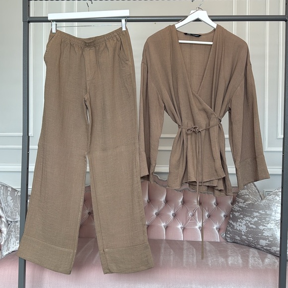 NWOT ZARA RUSTIC WRAP KIMINO SIZE LARGE - Picture 6 of 17